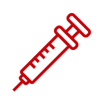 Red icon - syringe